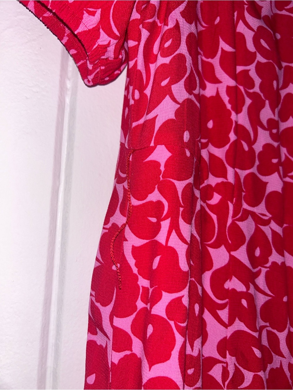 Boden Pink Floral Button Front Midi Shirt Dress Belted US 4R UK 6R - Picture 6 of 8